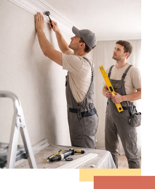 Монтаж потолочного плинтуса в волжском качественно и быстро