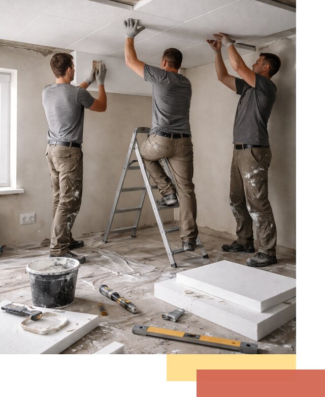 Утепление потолка пенопластом в волжском быстро и качественно