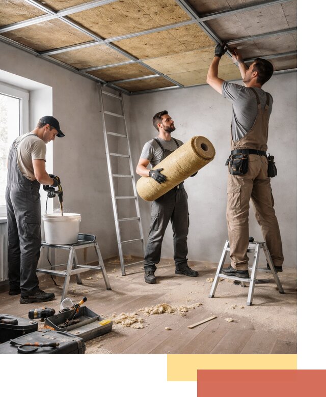 Шумоизоляция потолка в волжском: профессиональный монтаж и отделка